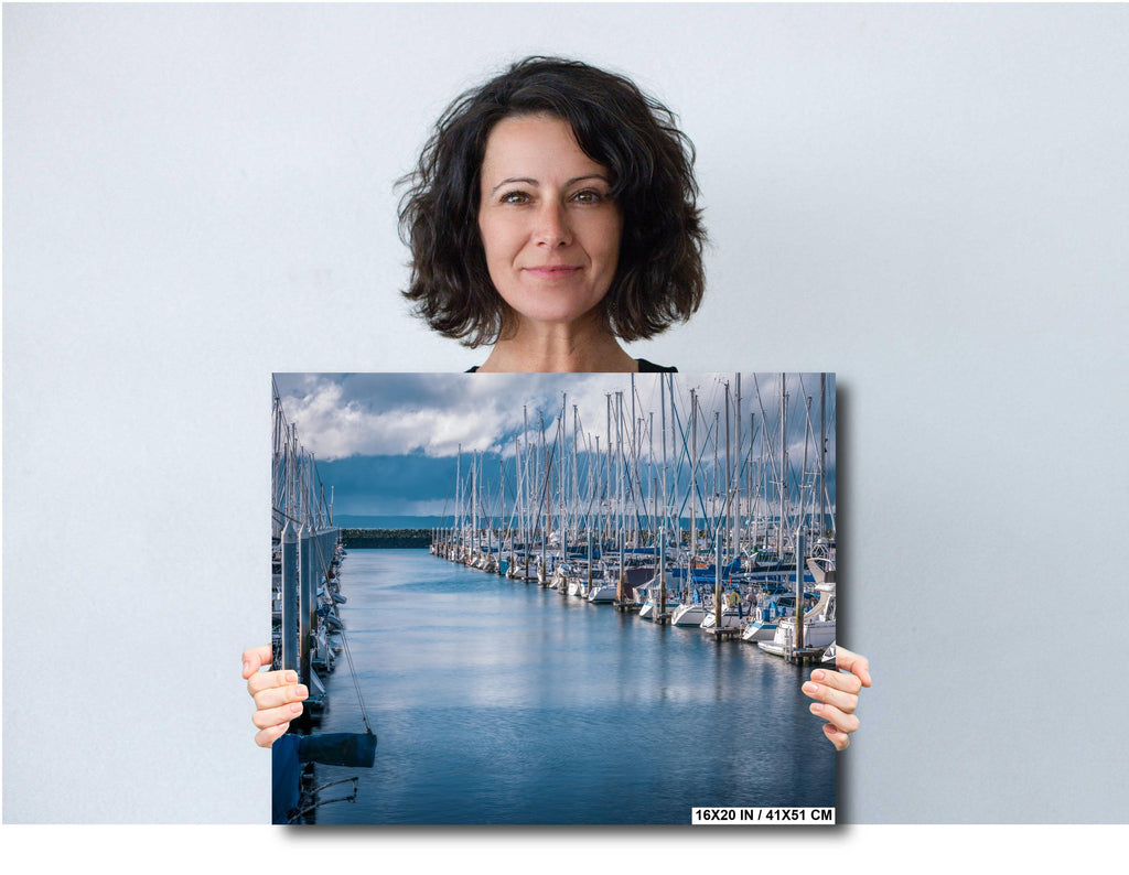 Seattle Nautical Print: Shilshole Bay Marina, Puget Sound Photography