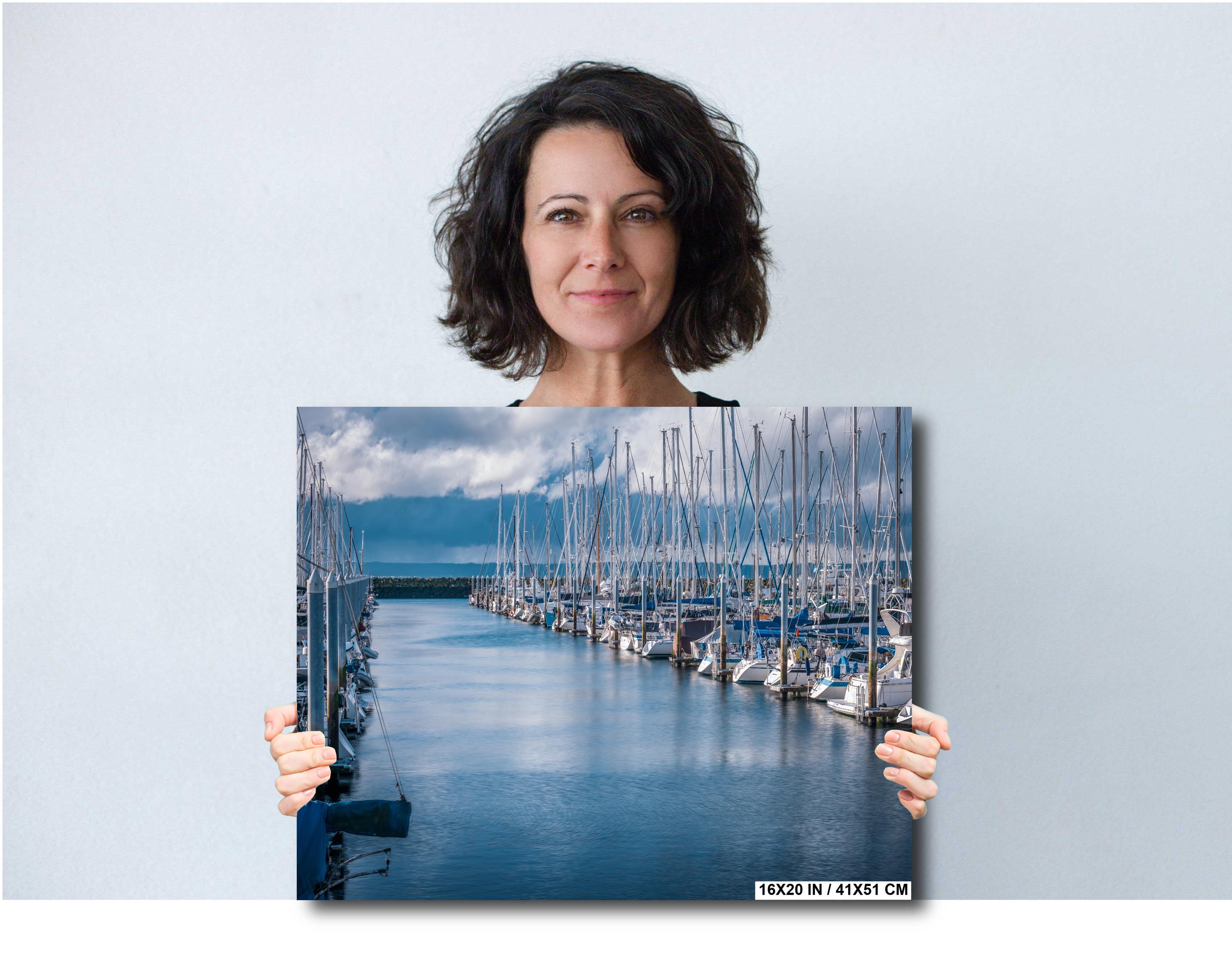 Seattle Nautical Print: Shilshole Bay Marina, Puget Sound Photography