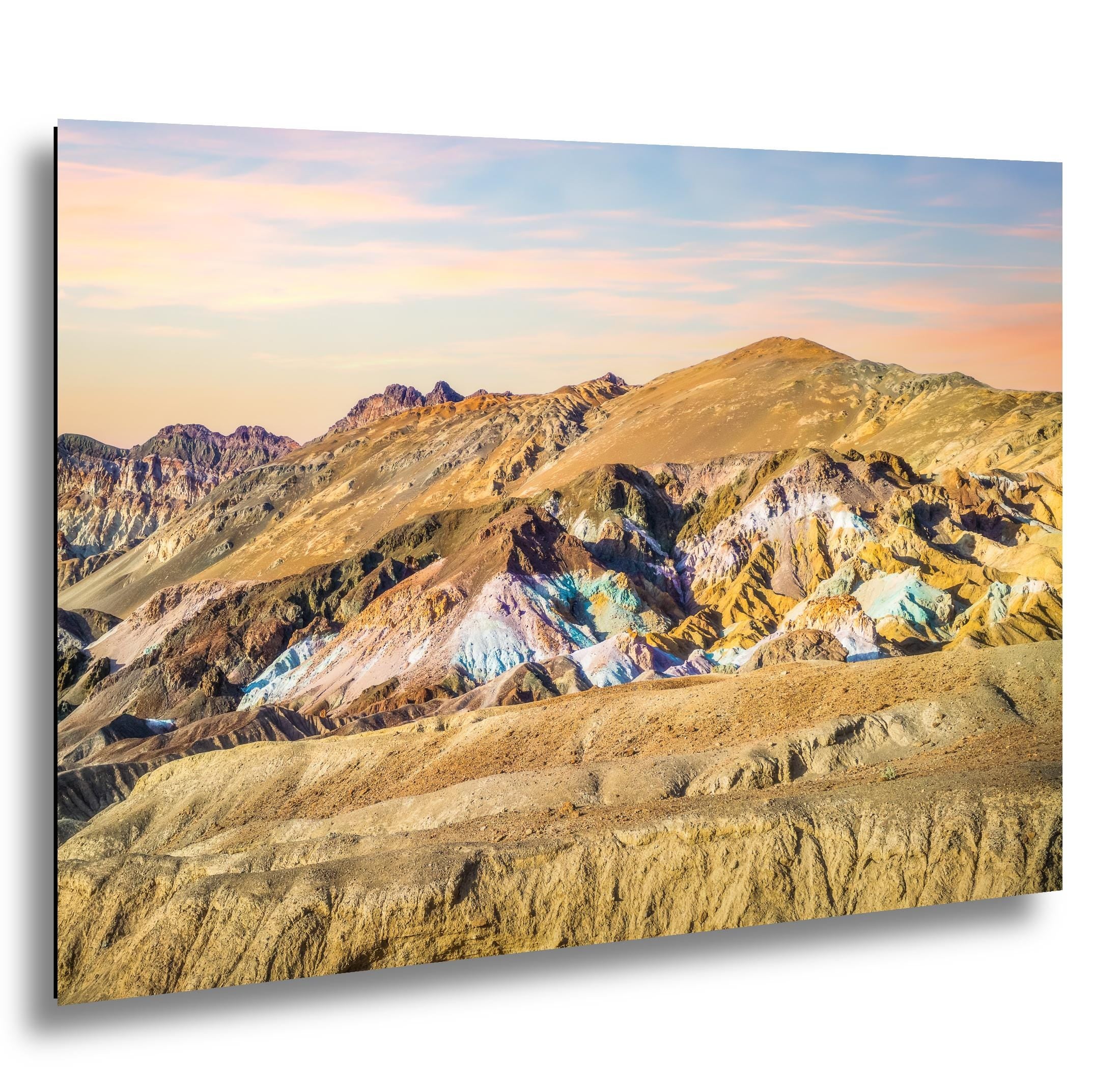 Pastel Hills of Death Valley Photography Print, California Desert Landscape, Colorful Mountain Wall Art, Southwestern Decor
