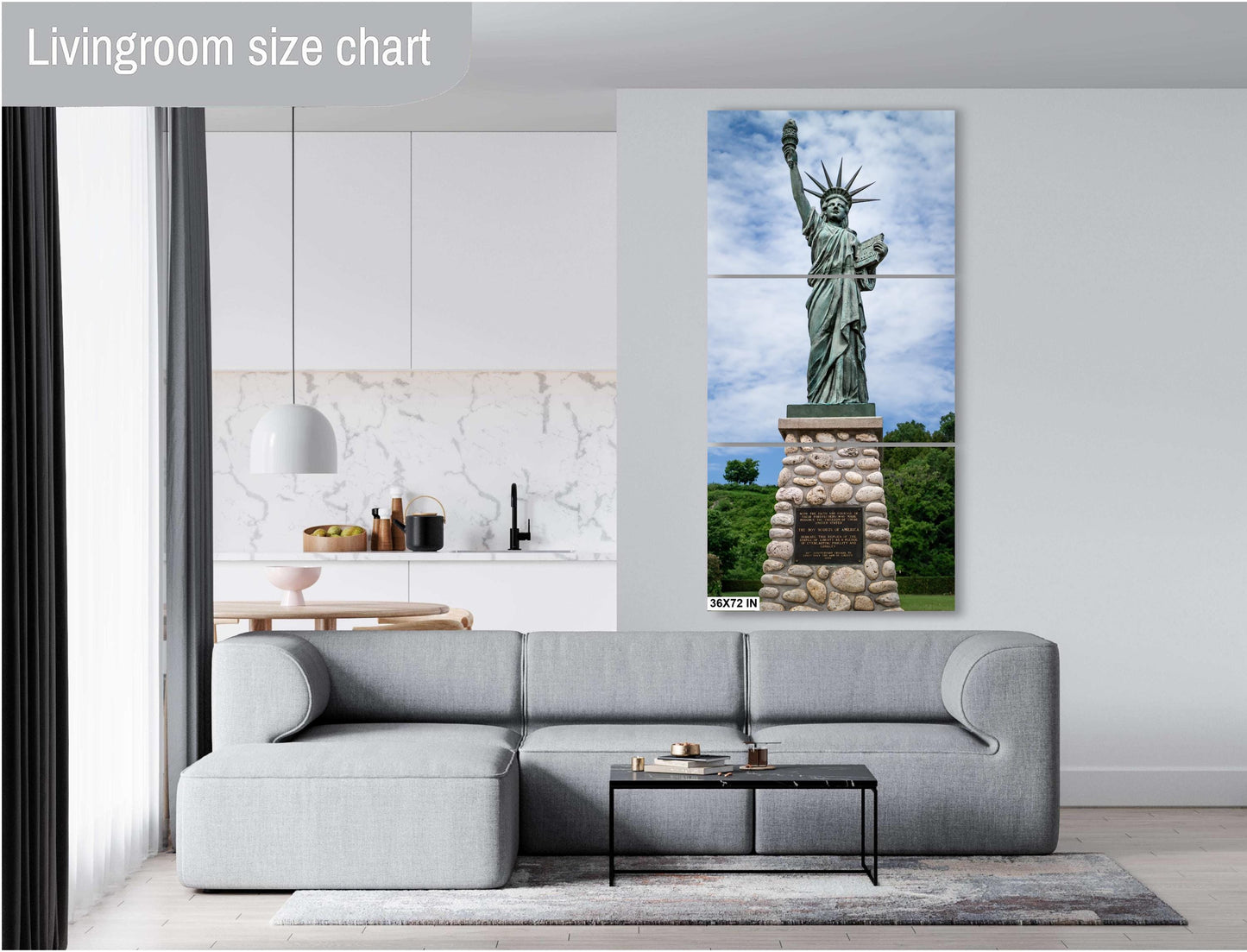 Mackinac’s Little Lady Liberty: Wall Art Print Mackinac Island Miniature Statue of Liberty Michigan Heritage Metal Metal/Aluminum/Canvas