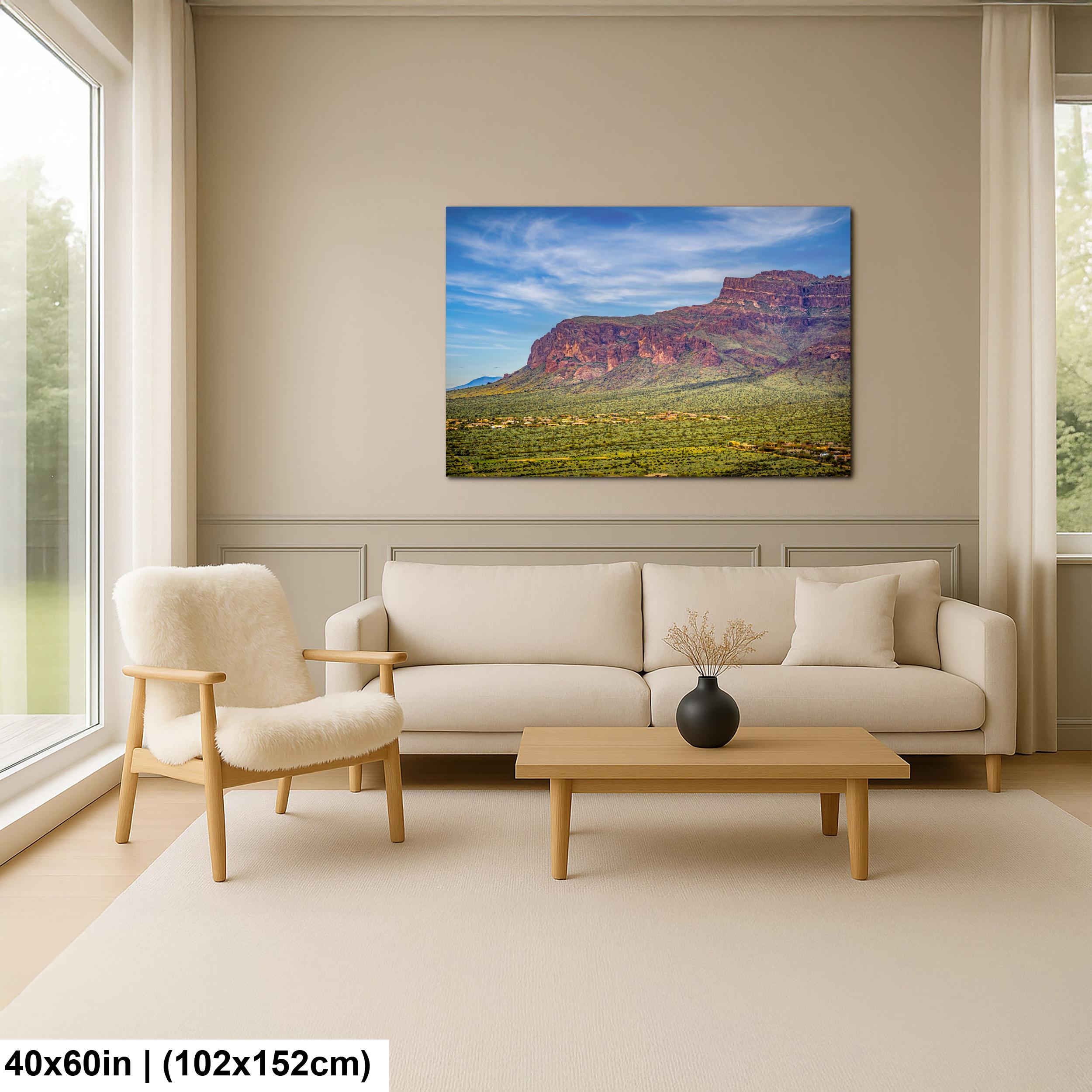 Superstition Mountains Landscape, Apache Junction Arizona, Photography Print Wall Art