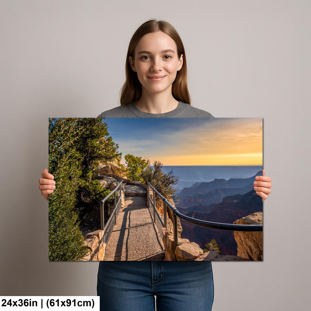 Grand Canyon North Rim Trail Overlook Sunset Arizona Photography Wall Art