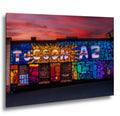 Tucson Mural - Colorful Sunset Street Art with Mosaic Pattern, Arizona Photography Print