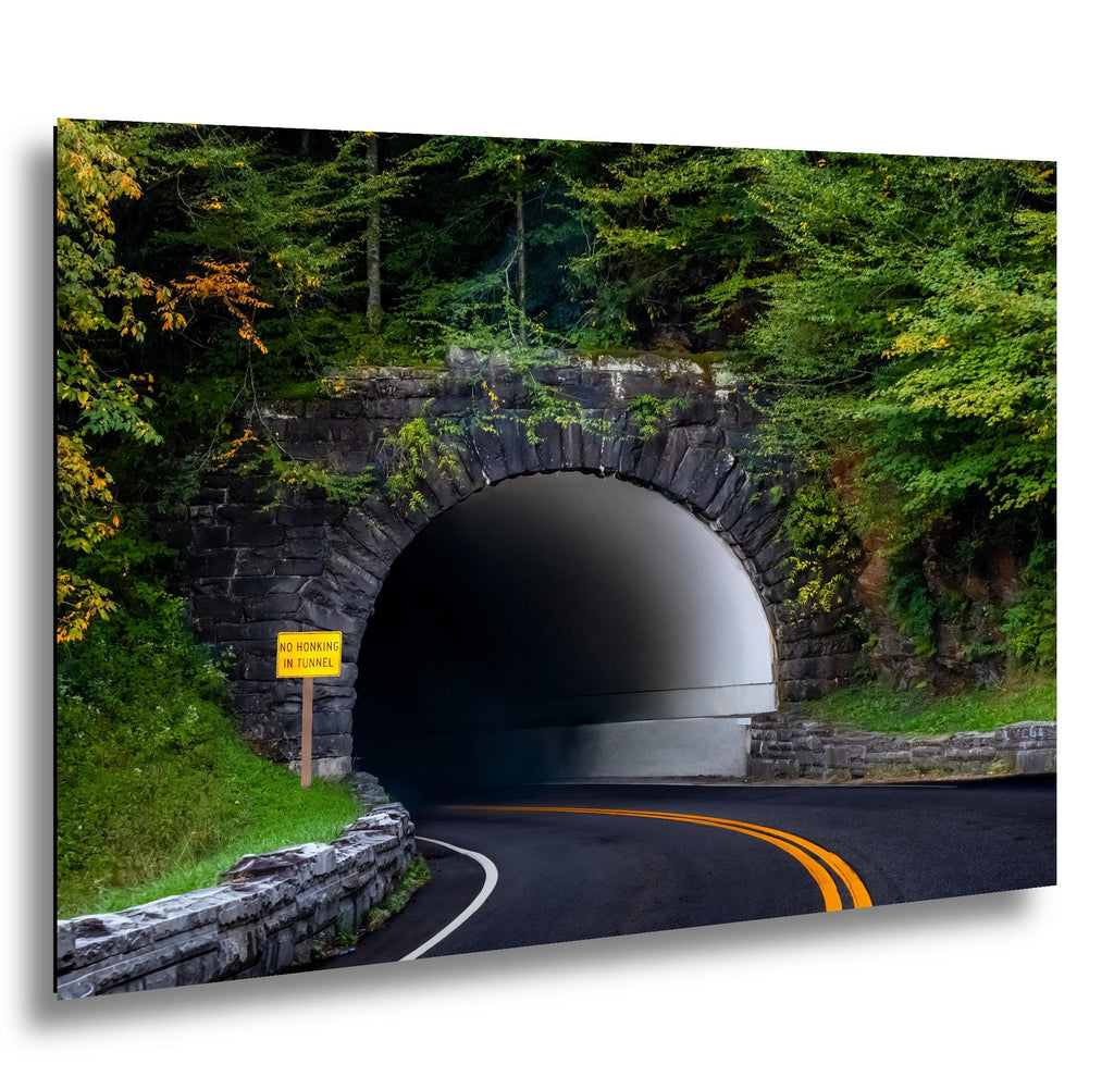 No Honking in Tunnel: Great Smoky Mountains National Park TN Photo Wall Art
