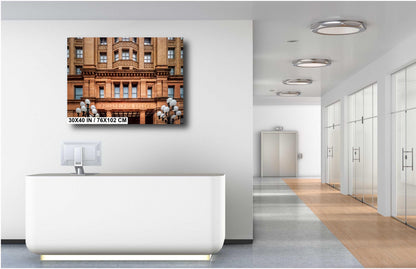 Philadelphia Bourse Building: Philly Bourse Facade Wall Art Print Pennsylvania Heritage Historic Photography Aluminum/Acrylic/Metal/Canvas