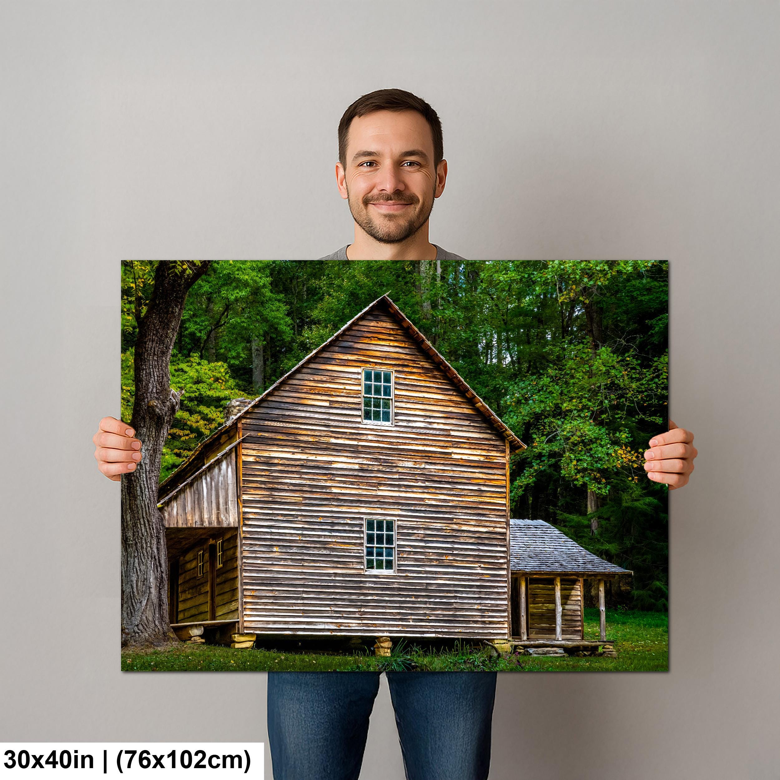 Pioneer Legacy: Historic Cabin Great Smoky Mountains National Park Wall Art