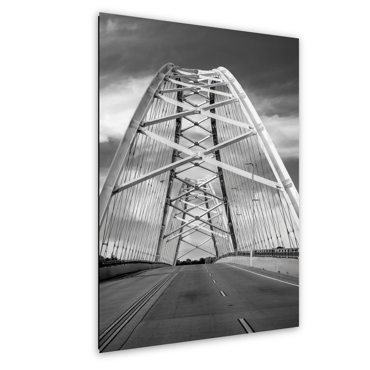 Broadway Bridge Black and White - Little Rock Arkansas Photography Print