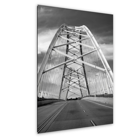 Broadway Bridge Black and White - Little Rock Arkansas Photography Print