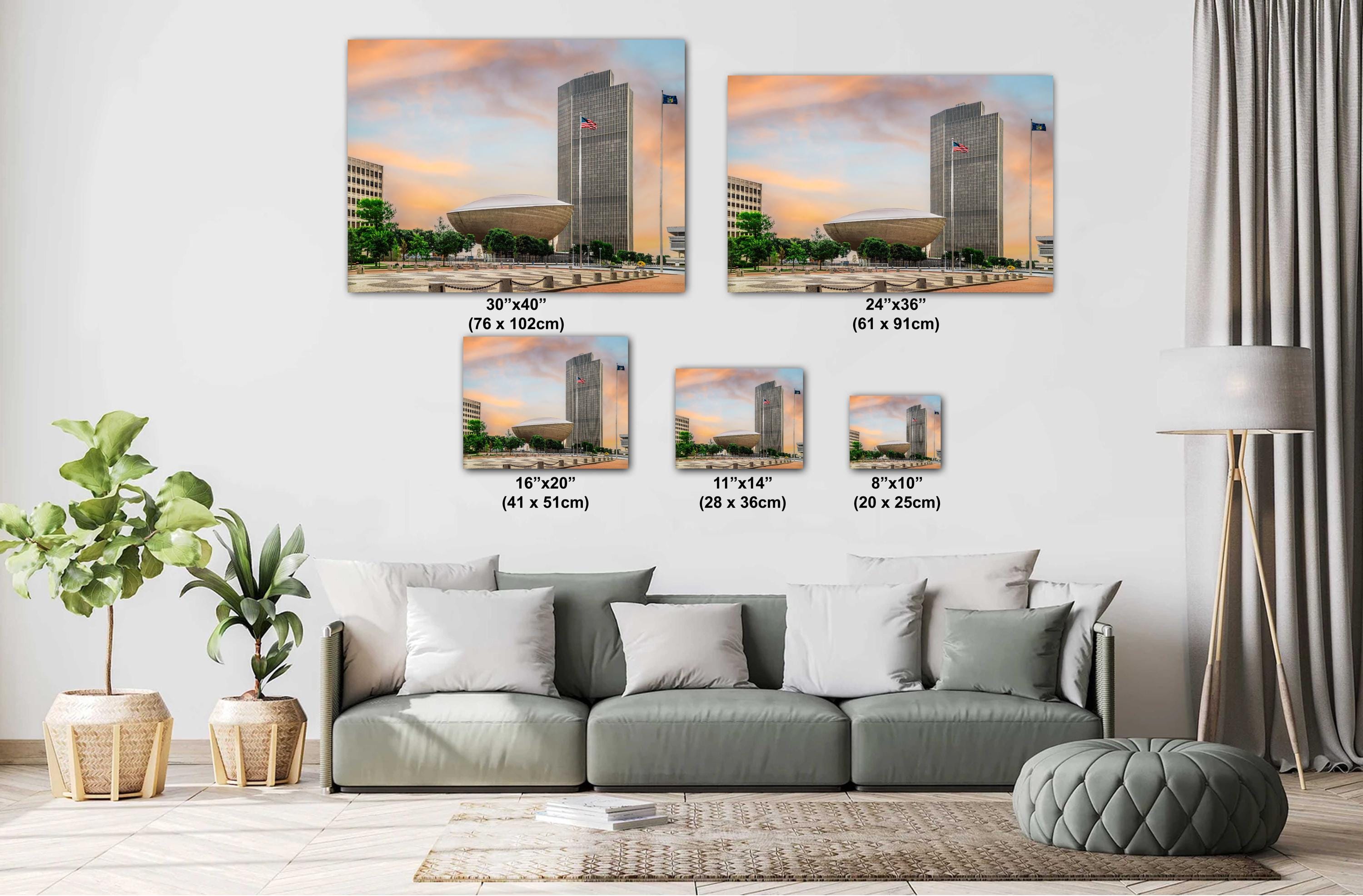 The Egg Albany NY Print: Empire State Plaza Architecture Photography