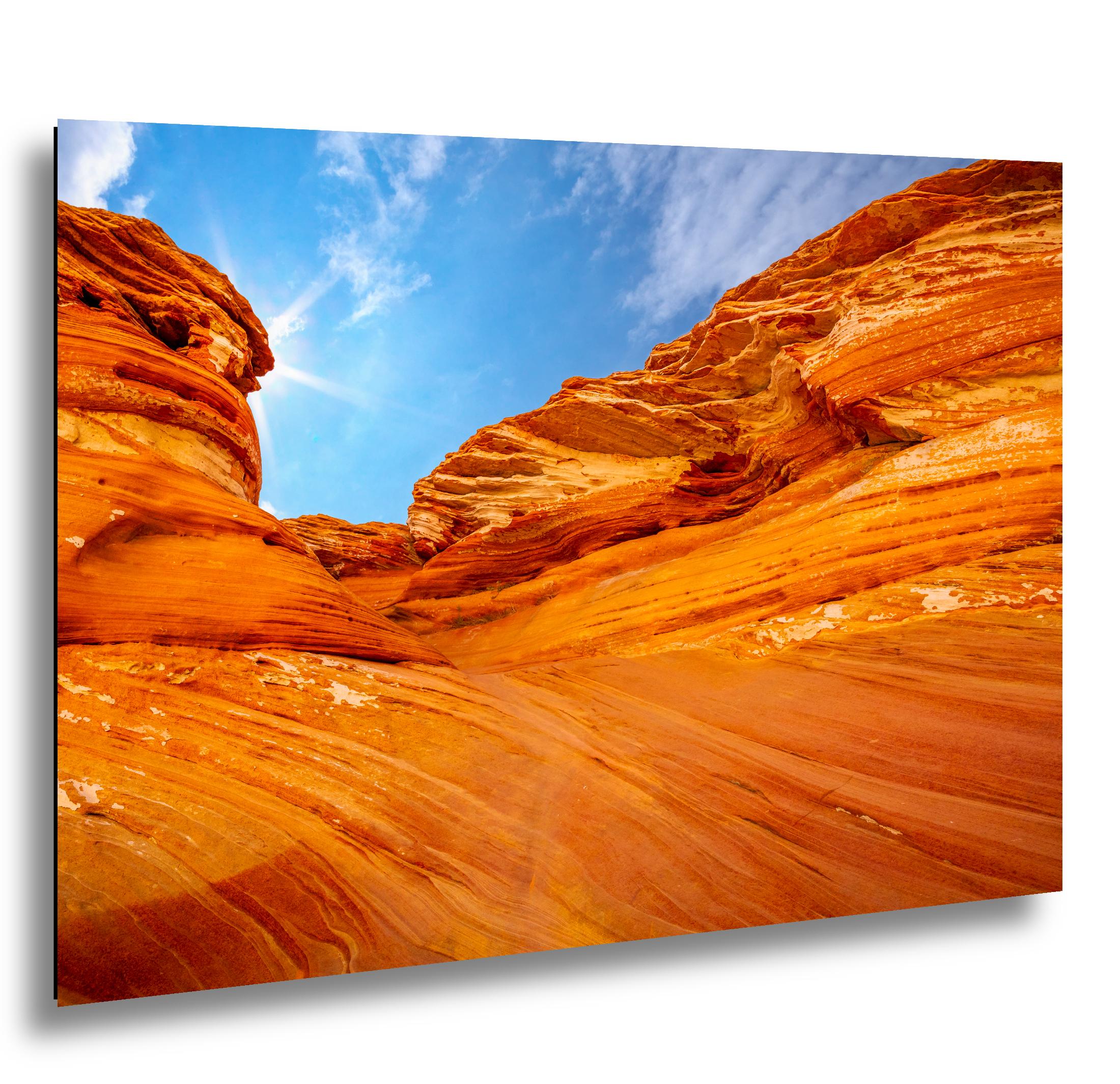 Northern Arizona Swirling Red Sandstone Formations Photography Print, Southwest Desert Wall Art
