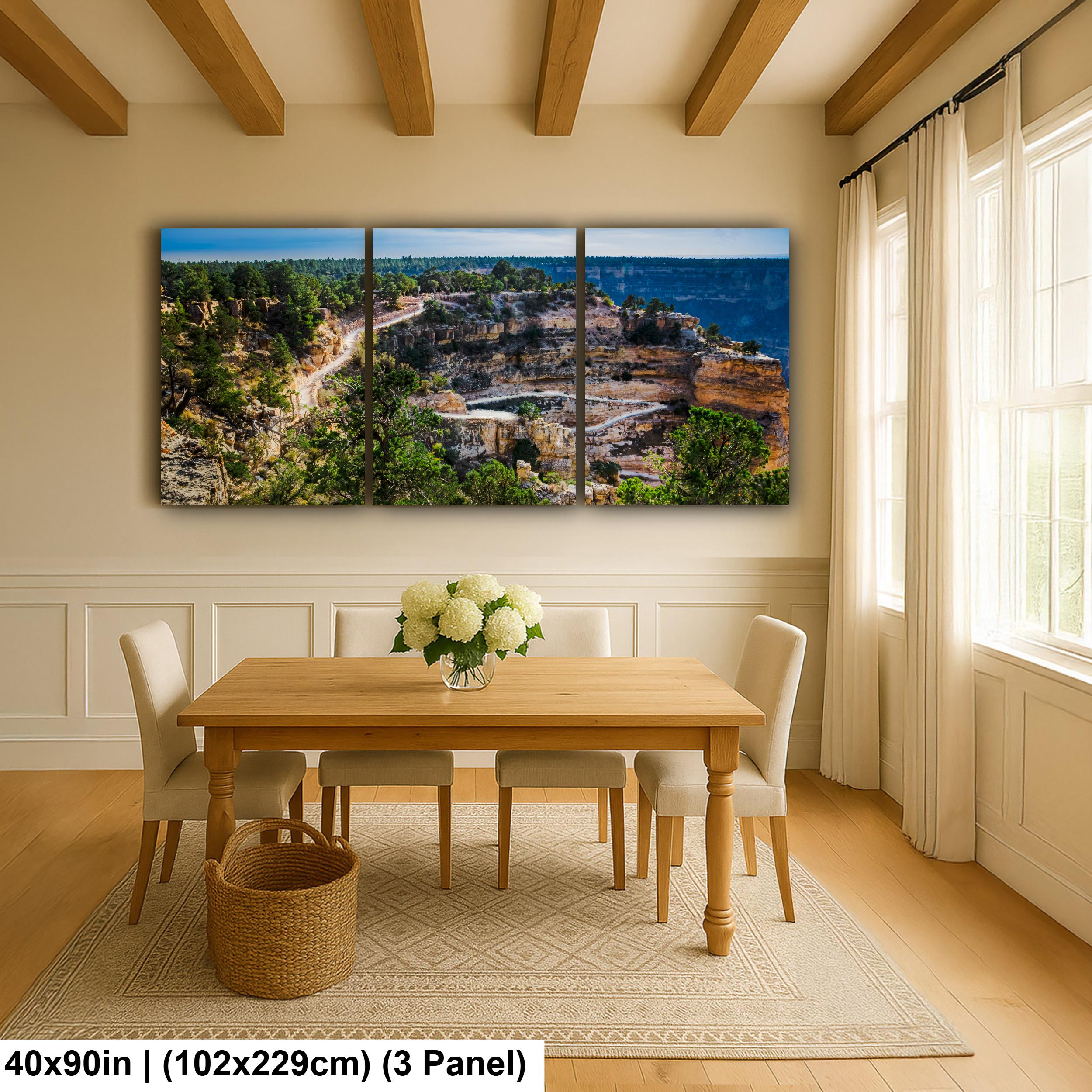 Bright Angel Trail Switchbacks, Grand Canyon South Rim Arizona Wall Art, Canyon Hiking Photography Print