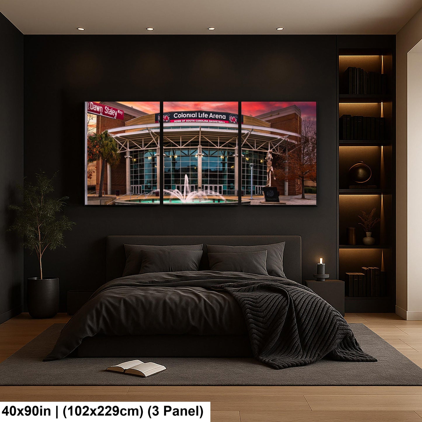 University of South Carolina Basketball Arena Print: A'ja Wilson Statue, Gamecocks Photography