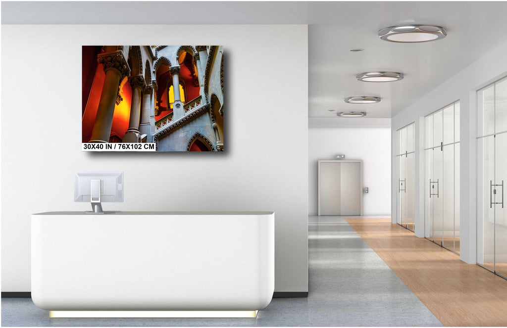 Albany Capitol Stairs Print: New York State Historic Architecture
