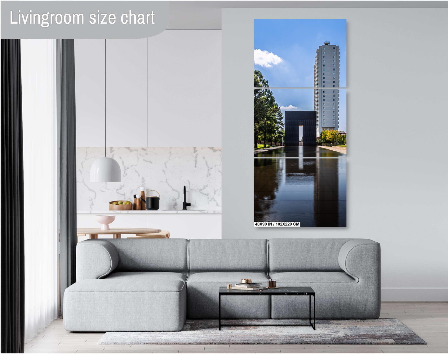 Oklahoma City Memorial Print: Reflection Pool Wall Art
