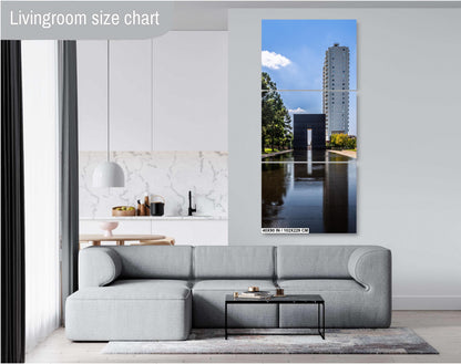 Oklahoma City Memorial Print: Reflection Pool Wall Art