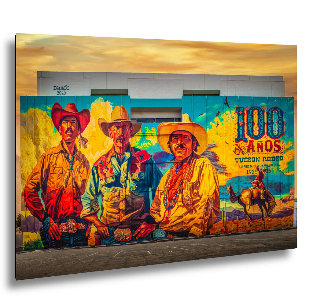 Tucson Mural - Tucson Rodeo Centennial Mural, Photography Print Wall Art
