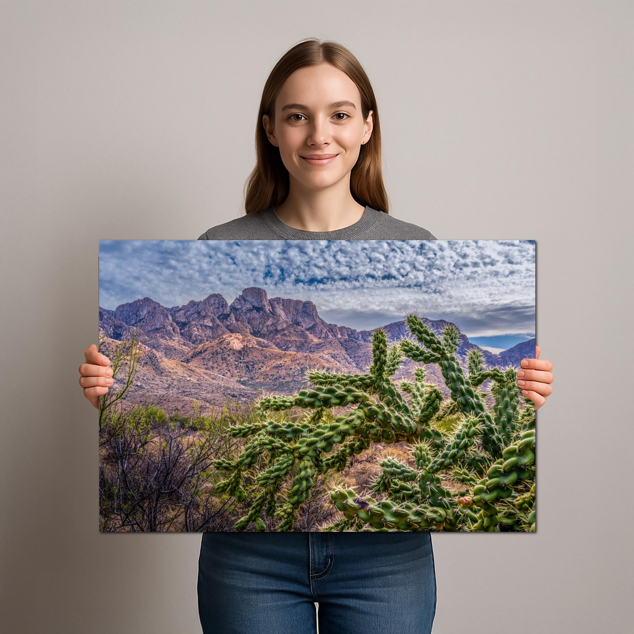 Cholla Cactus Arizona Desert Landscape Photography Wall Art