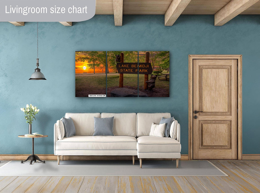 Lake Bemidji State Park Sunset: Minnesota Forest Photography Wall Art