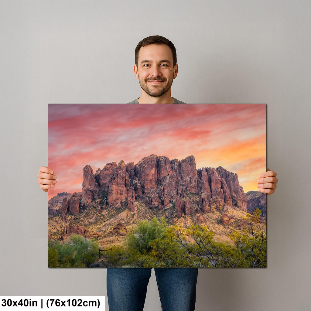 Superstition Mountains Sunrise Lost Dutchman State Park Apache Junction Arizona Wall Art