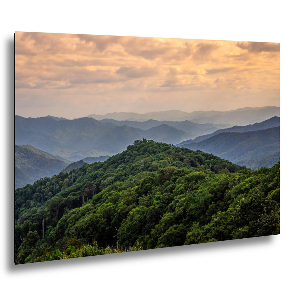 Layered Blue Majesty: Great Smoky Mountains Tennessee Photography Wall Art