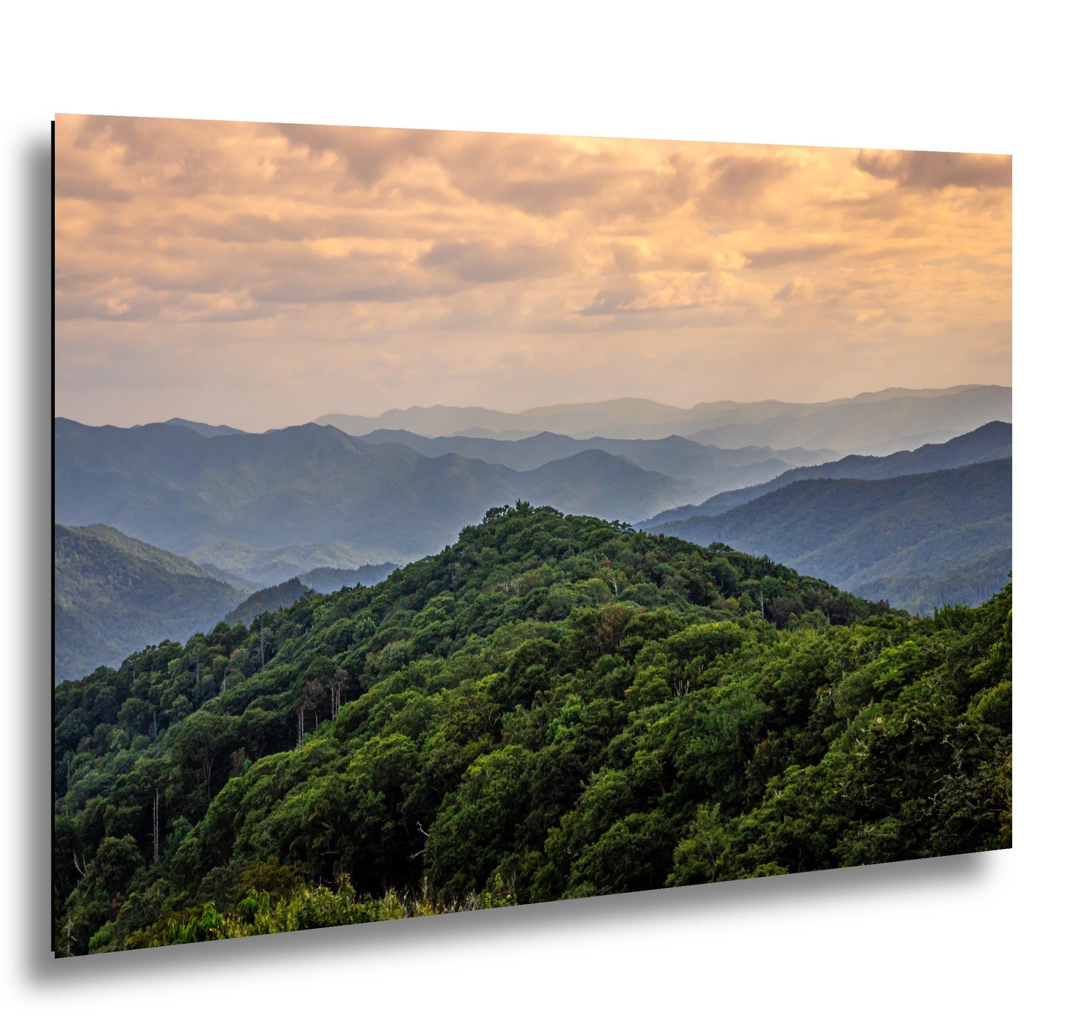 Layered Blue Majesty: Great Smoky Mountains Tennessee Photography Wall Art