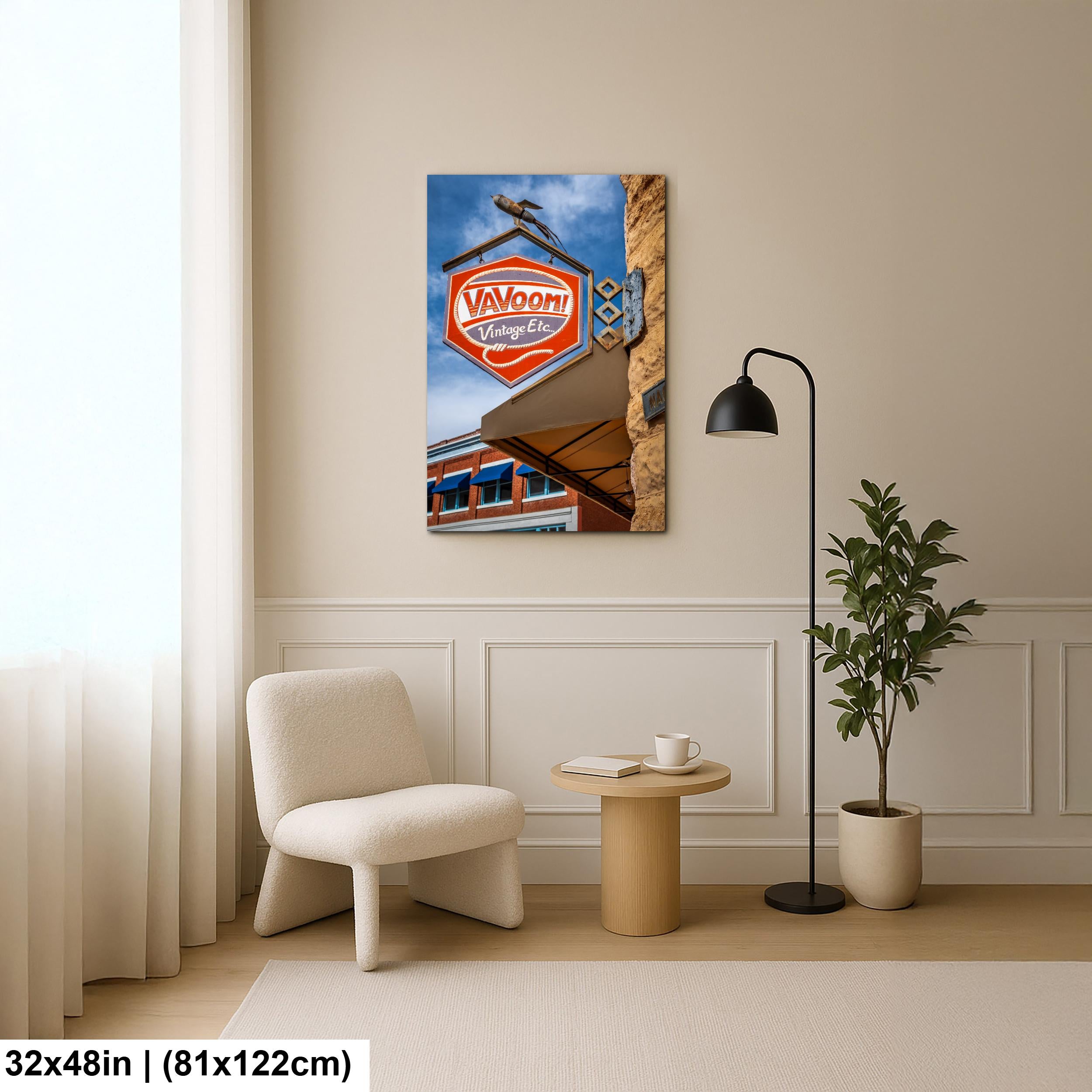 Bisbee VaVoom Vintage Sign Retro Storefront Arizona Photography Wall Art