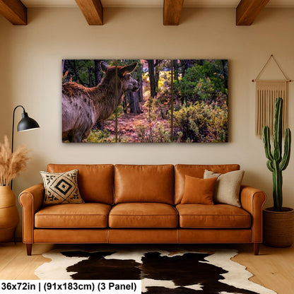 Elk In The Forest, Grand Canyon National Park Arizona, Photography Print Wall Art, Wildlife Nature