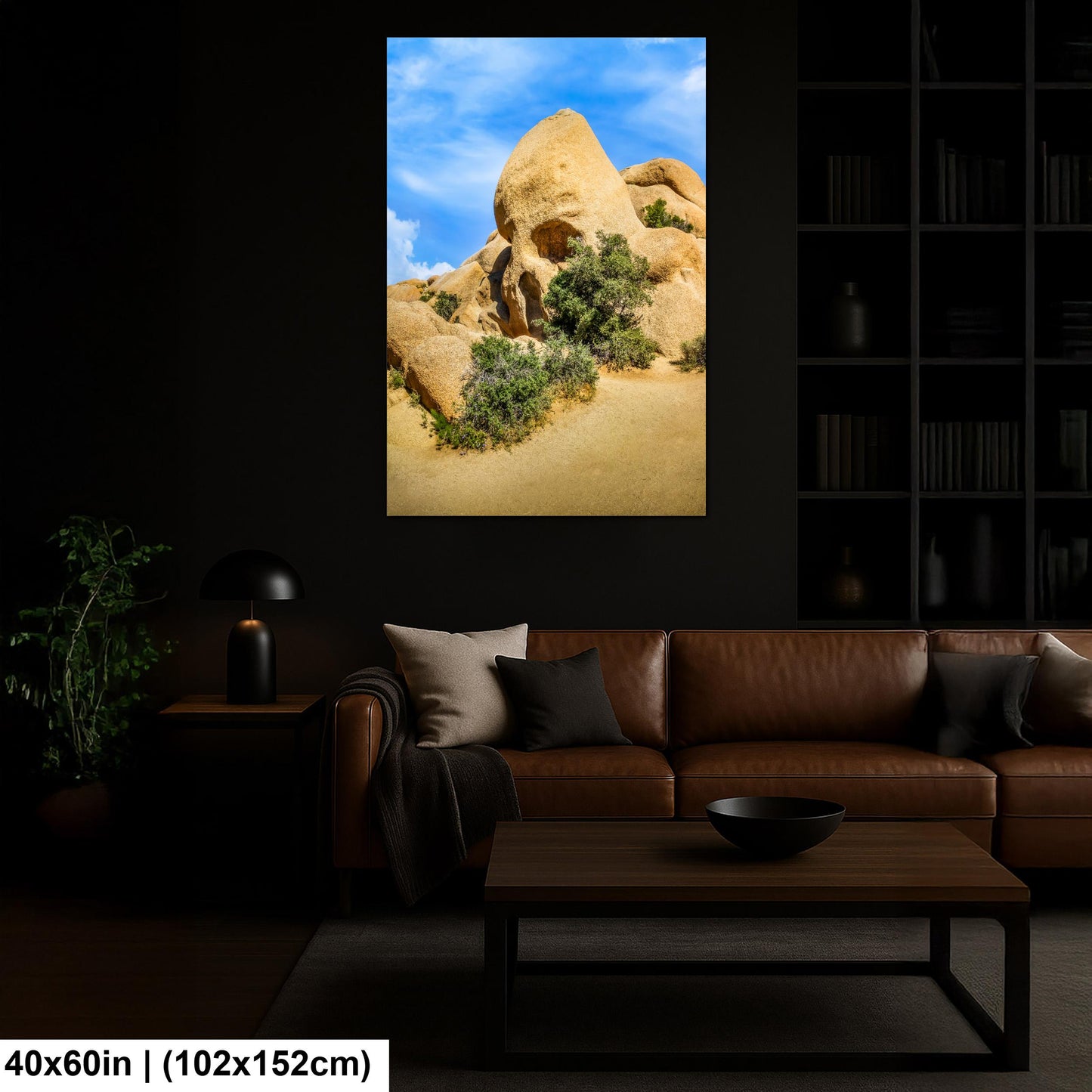Skull Rock Joshua Tree National Park Photography Print, California Desert Landscape, Unique Rock Formation Wall Art