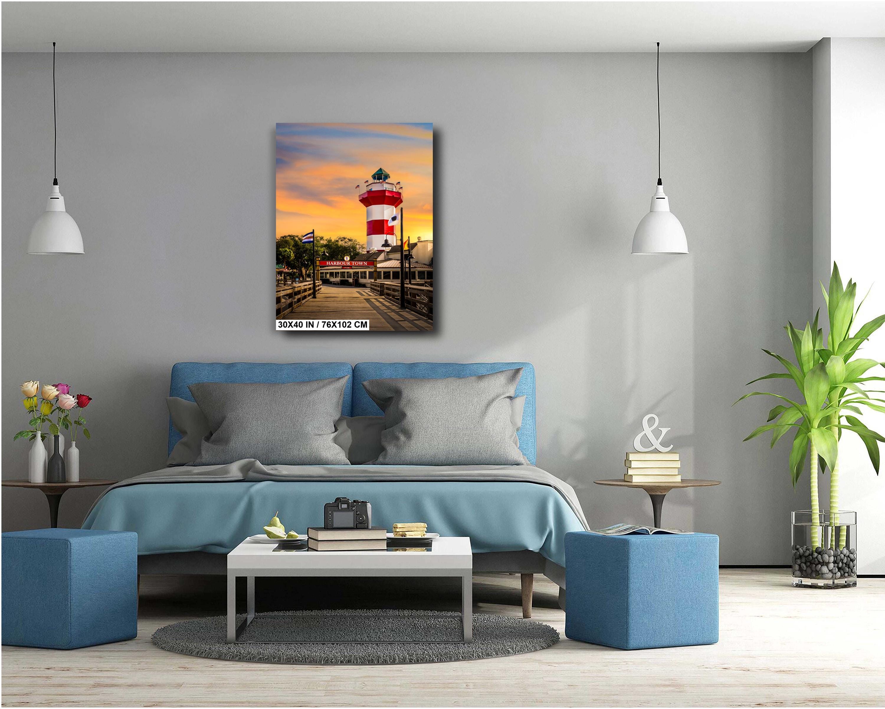 Harbour Town Glow: Sunset at Hilton Head Island South Carolina Print Wall Art Nautical Photography Aluminum/Acrylic/Metal/Canvas