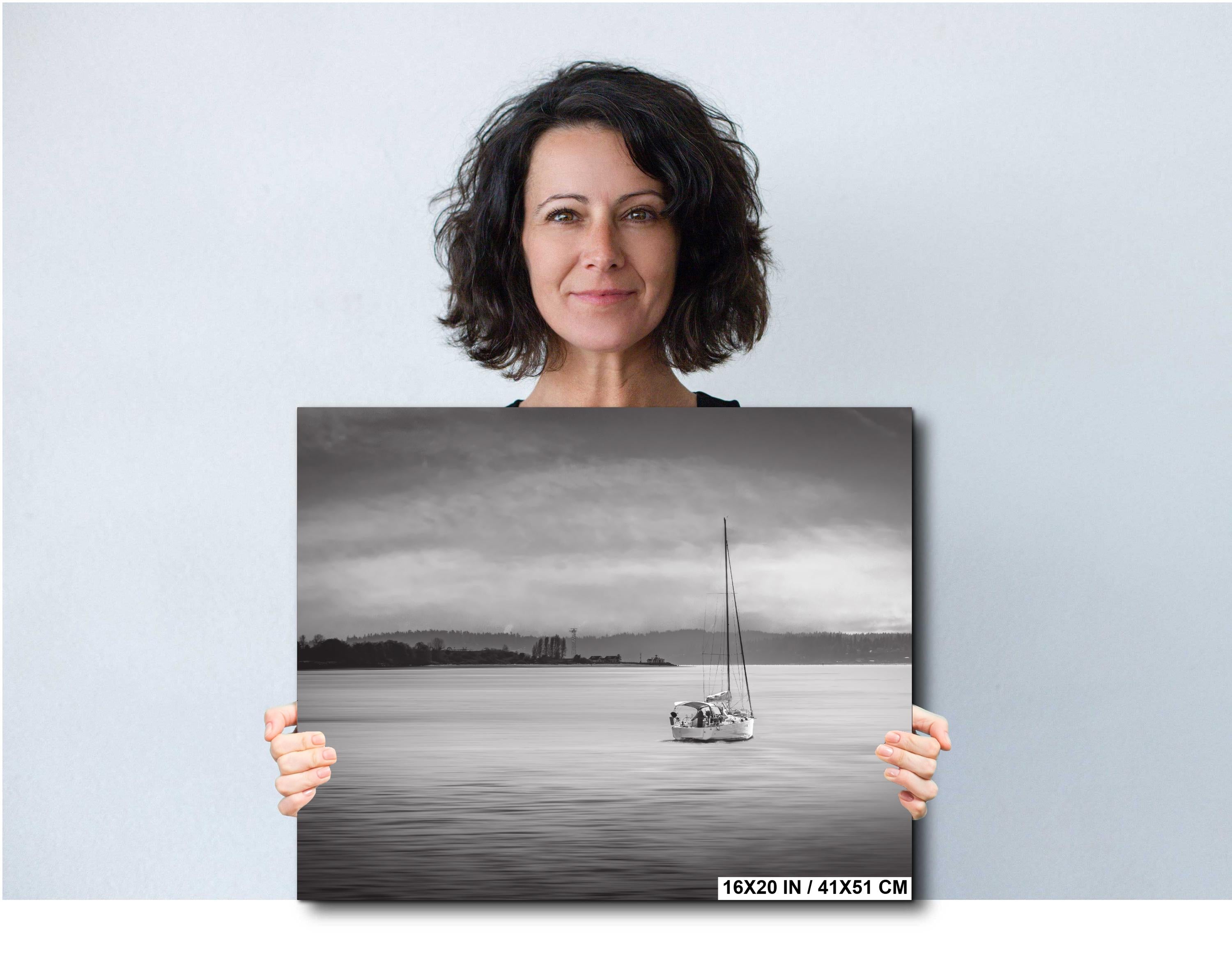 Seattle Sailboat Print: Shilshole Bay Marina, Puget Sound Coastal Decor