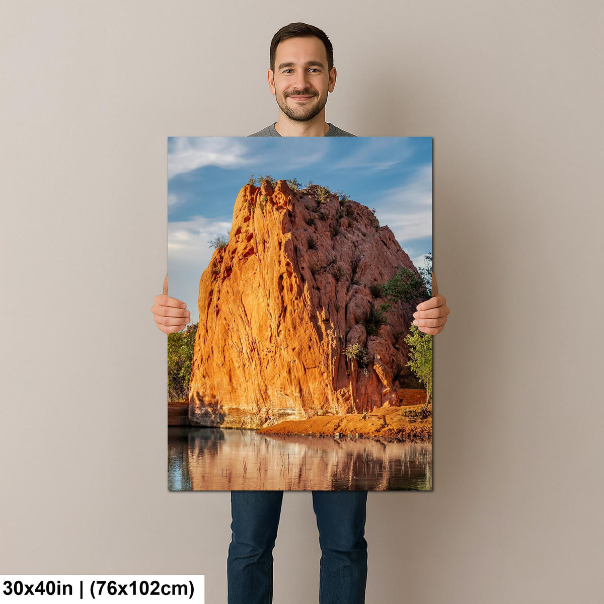 Stone Reflections: Red Rock Canyon Colorado Springs Photography Wall Art