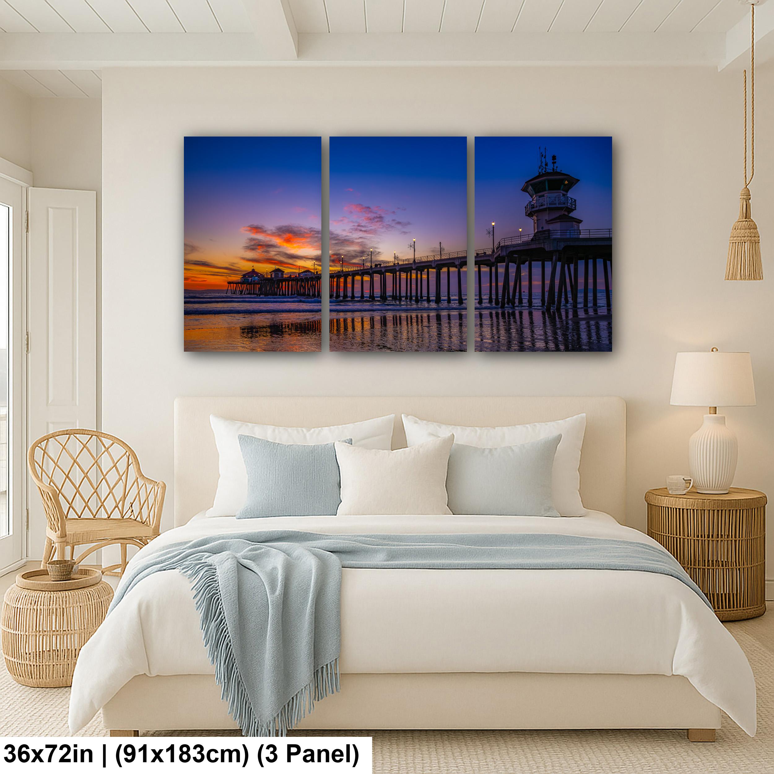 Pacific Glow: Huntington Beach Pier California Coastal Photography Wall Art
