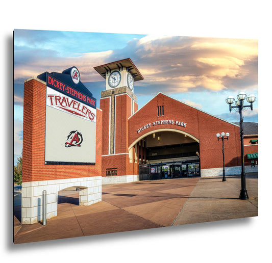 Dickey-Stephens Baseball Park Travelers Entrance, North Little Rock Arkansas, Photography Wall Art