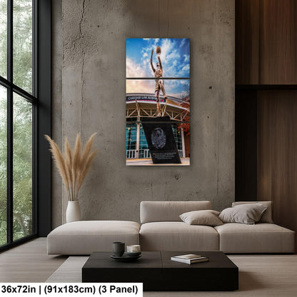 A'ja Wilson Statue Print, Colonial Life Arena USC Columbia Photography Wall Art