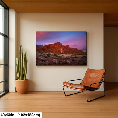 Gold Canyon Red Rock Sunset Arizona Desert Mountain Landscape Photography Wall Art
