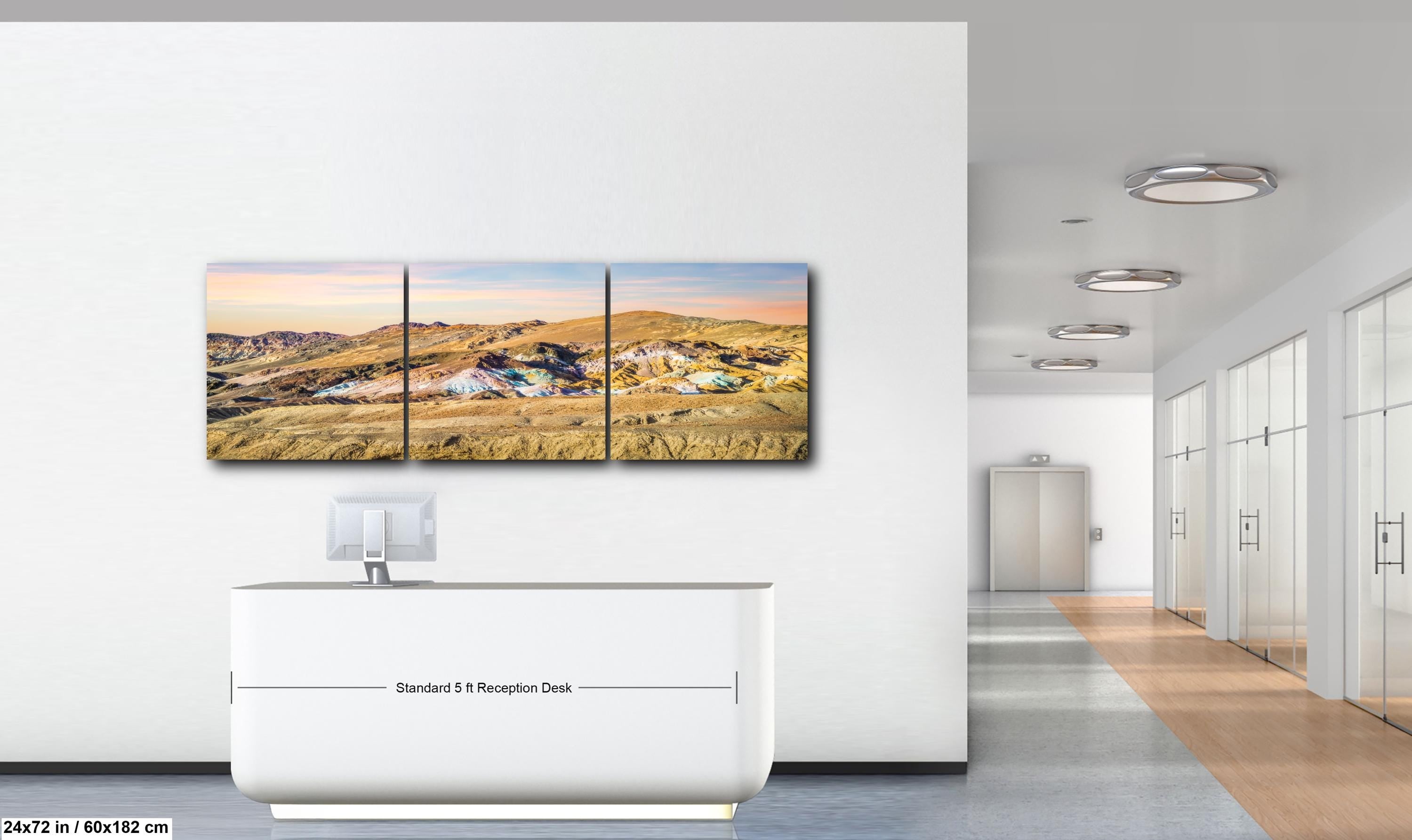 Pastel Hills of Death Valley Photography Print, California Desert Landscape, Colorful Mountain Wall Art, Southwestern Decor