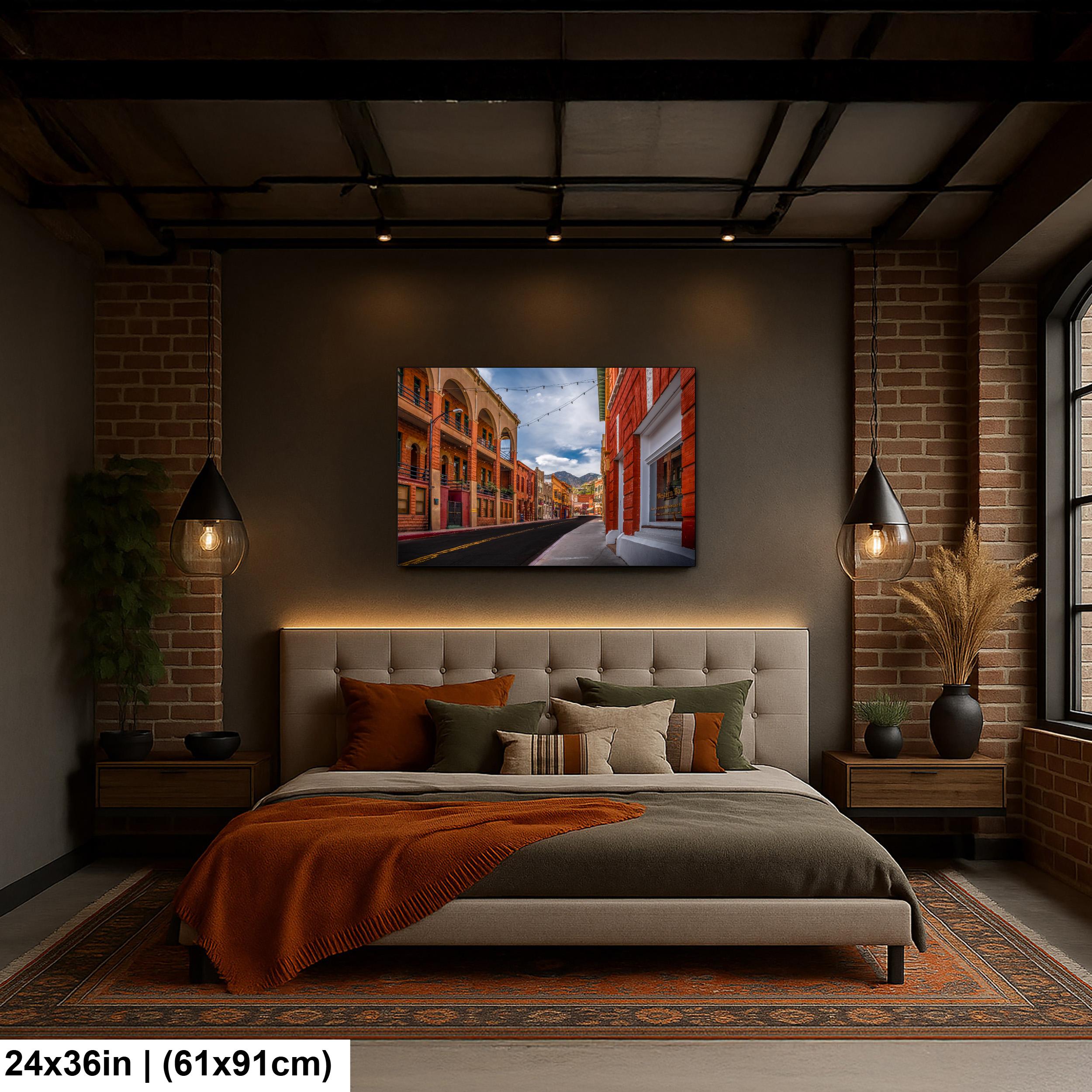 Bisbee Arizona Historic Streetscape, Colorful Downtown Architecture Wall Art Photography
