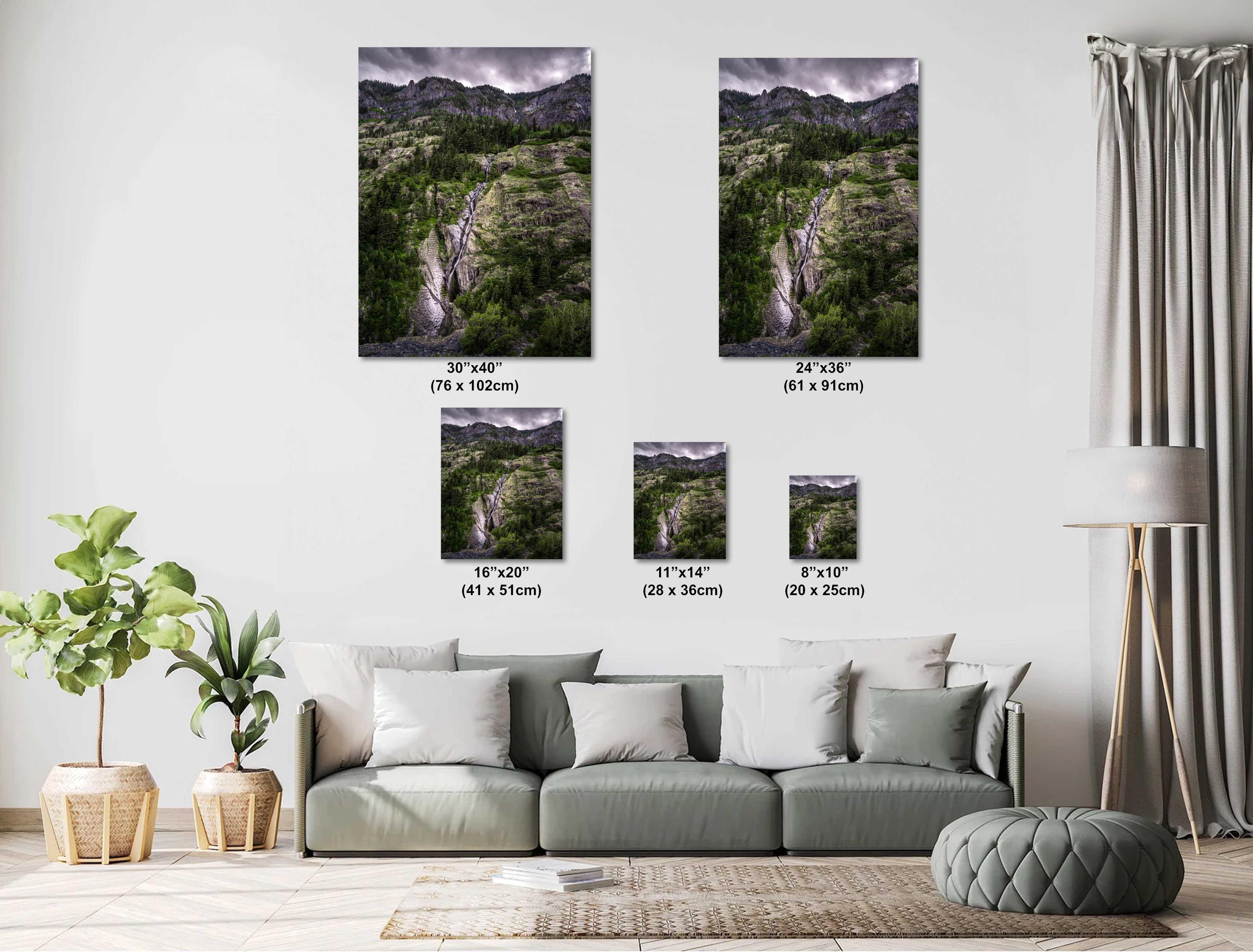 Million Dollar Highway Waterfall Print: Colorado Mountain Waterscape