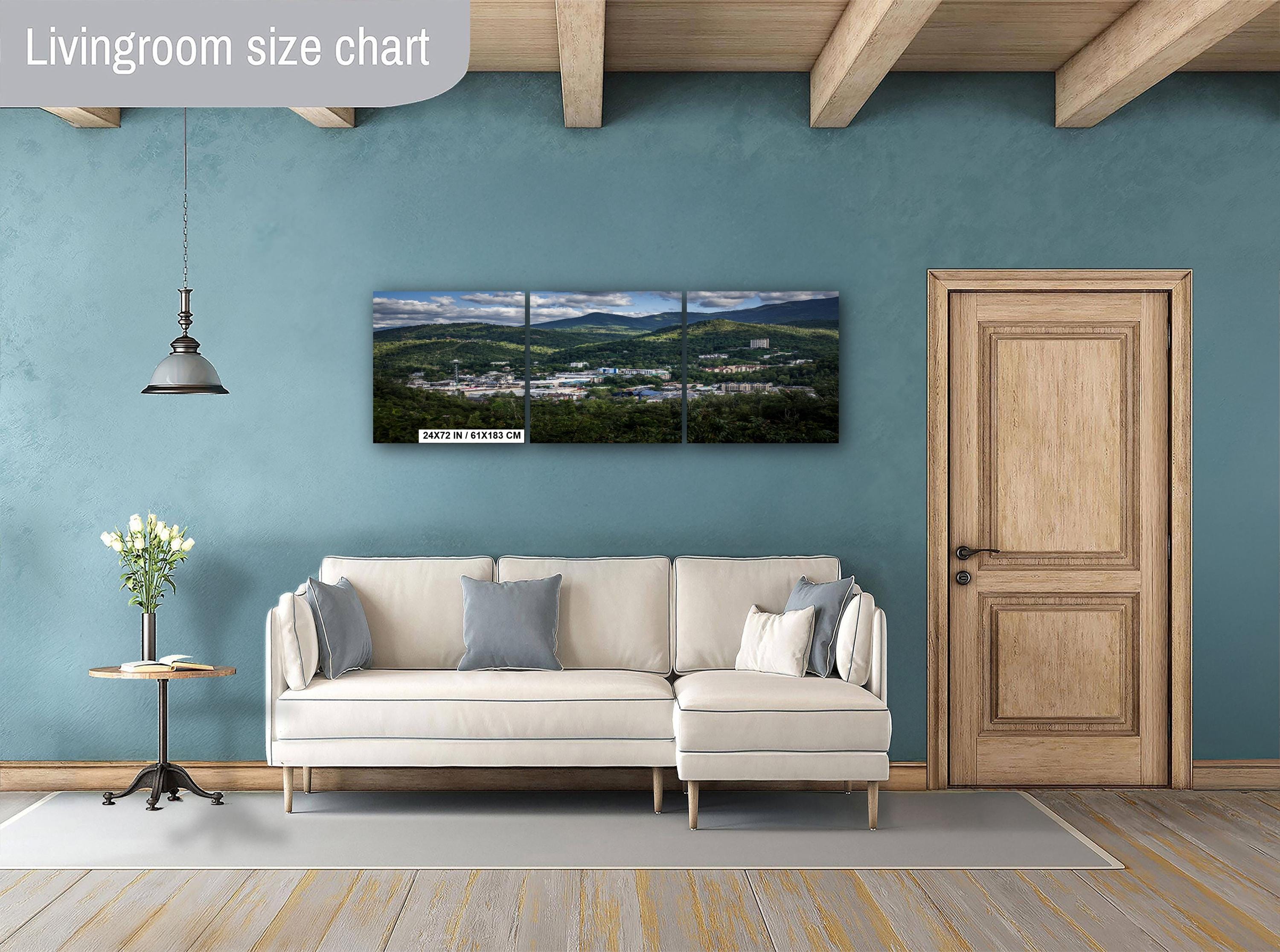 Gatlinburg TN Scenic Mountain Overlook Photography Print Canvas Metal Aluminum Wall Art Landscape Home Office Decor