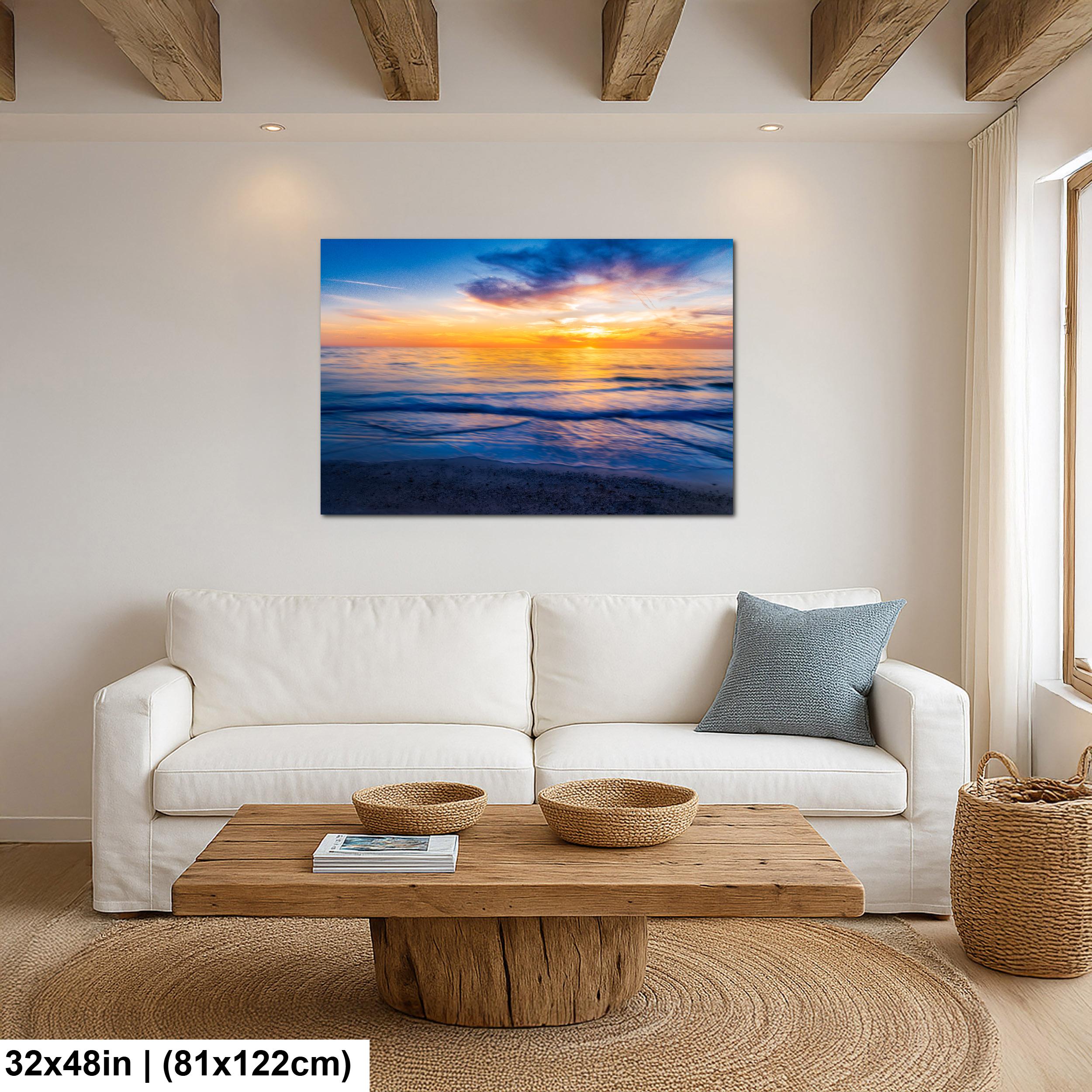 Gentle Waves: Bradenton Beach Sunset Anna Maria Island Florida Wall Art