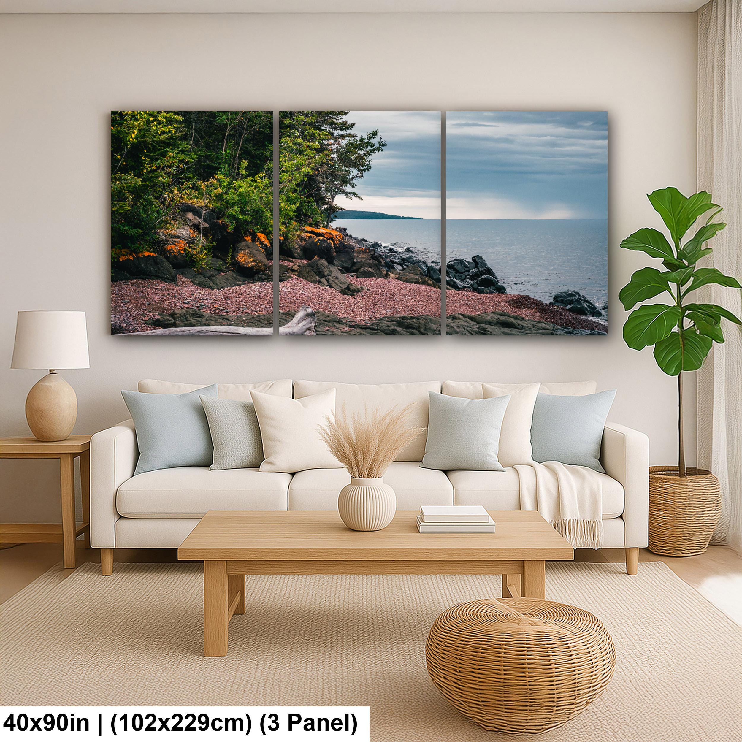 Rocky Lake Superior Shoreline at Grand Portage Minnesota Photography Print