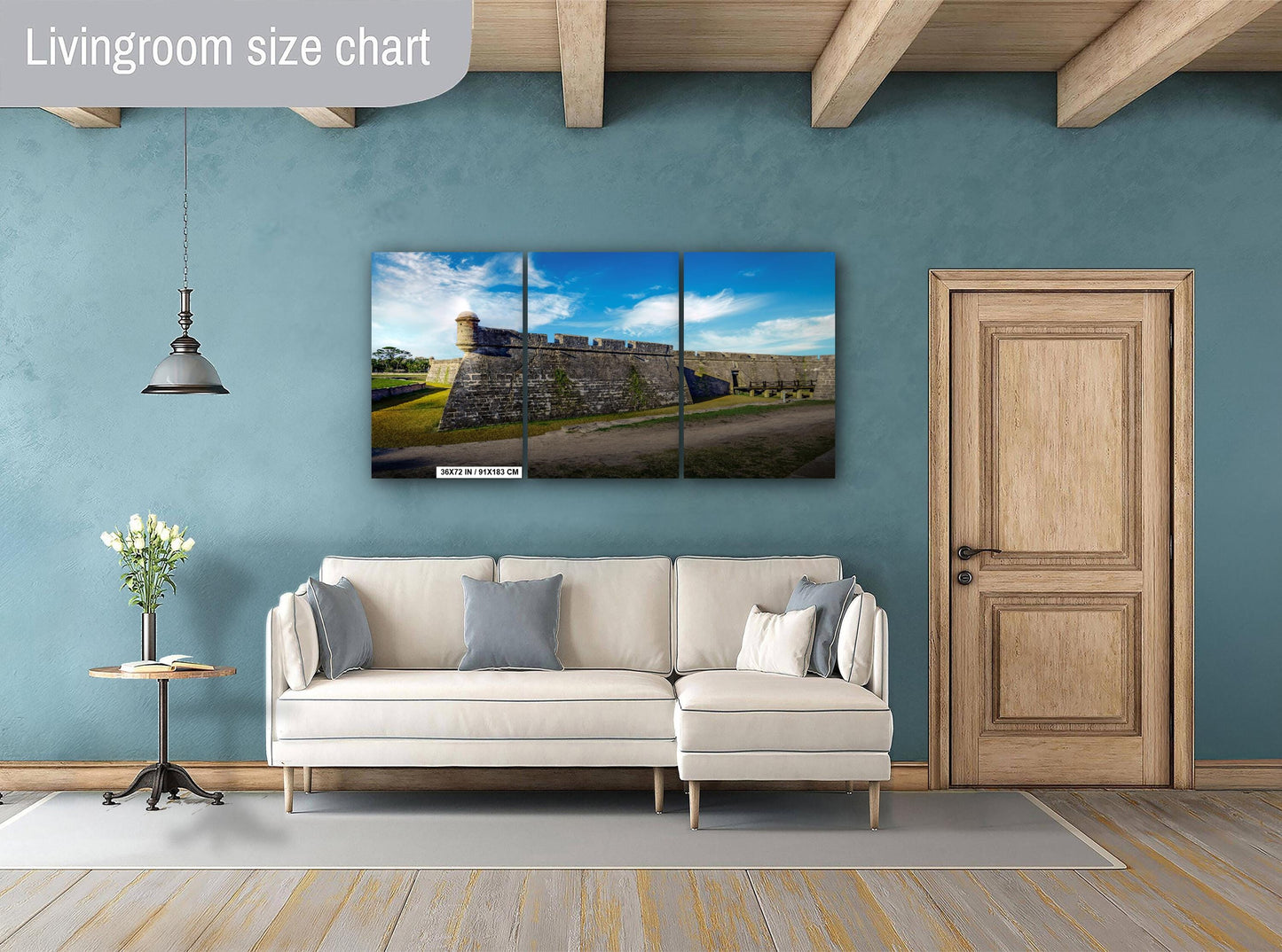 St Augustine's Historic Castillo de San Marcos, 1695 Spanish Fortress Florida National Monument Wall Art Print Aluminum/Acrylic/Metal/Canvas