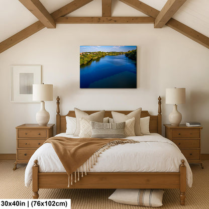 Selma Alabama River Bridge Reflection Photography Wall Art