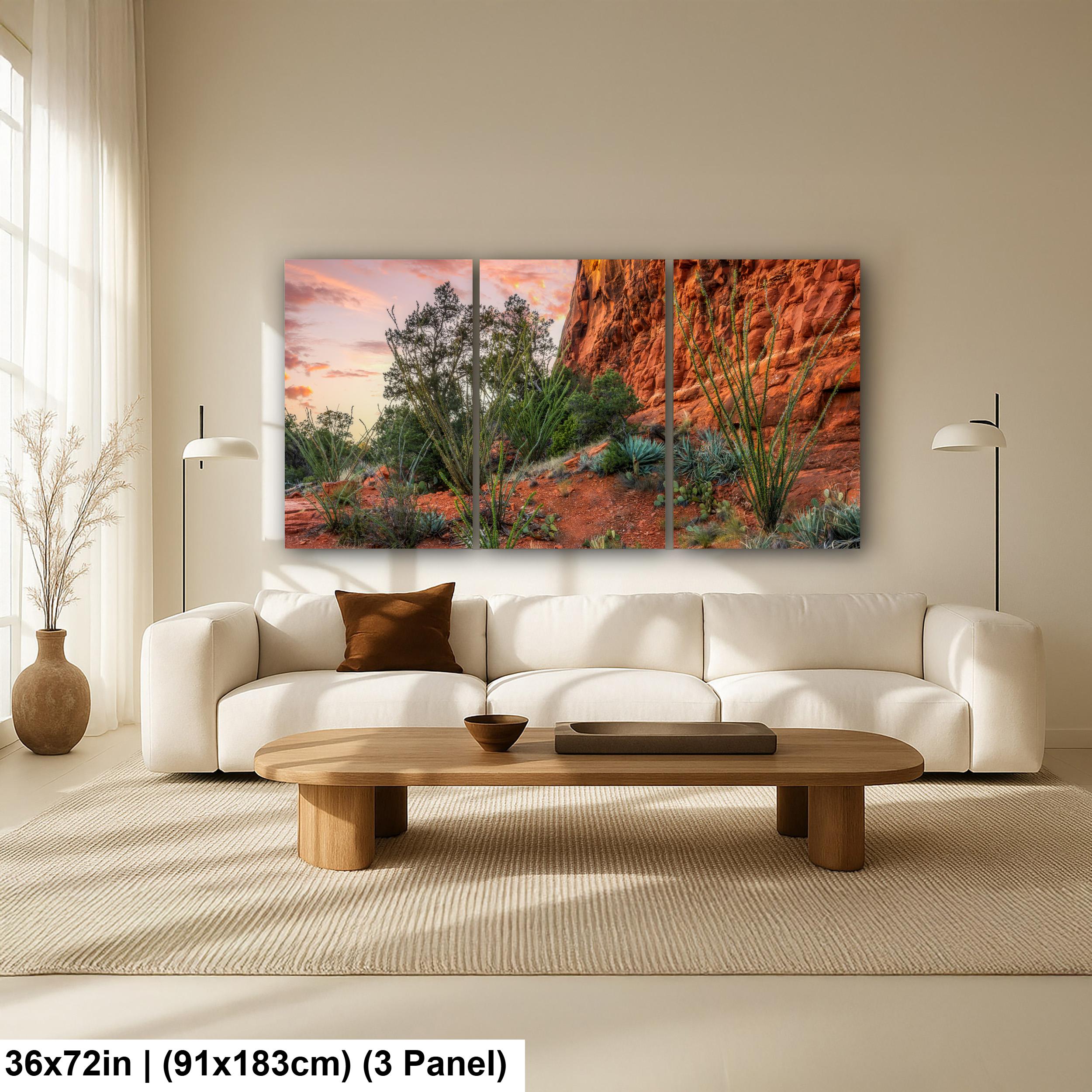 Red Rock Sunset Near Jerome Arizona Photography Print, Desert Landscape Wall Art, Southwestern Decor, Sedona Area Nature