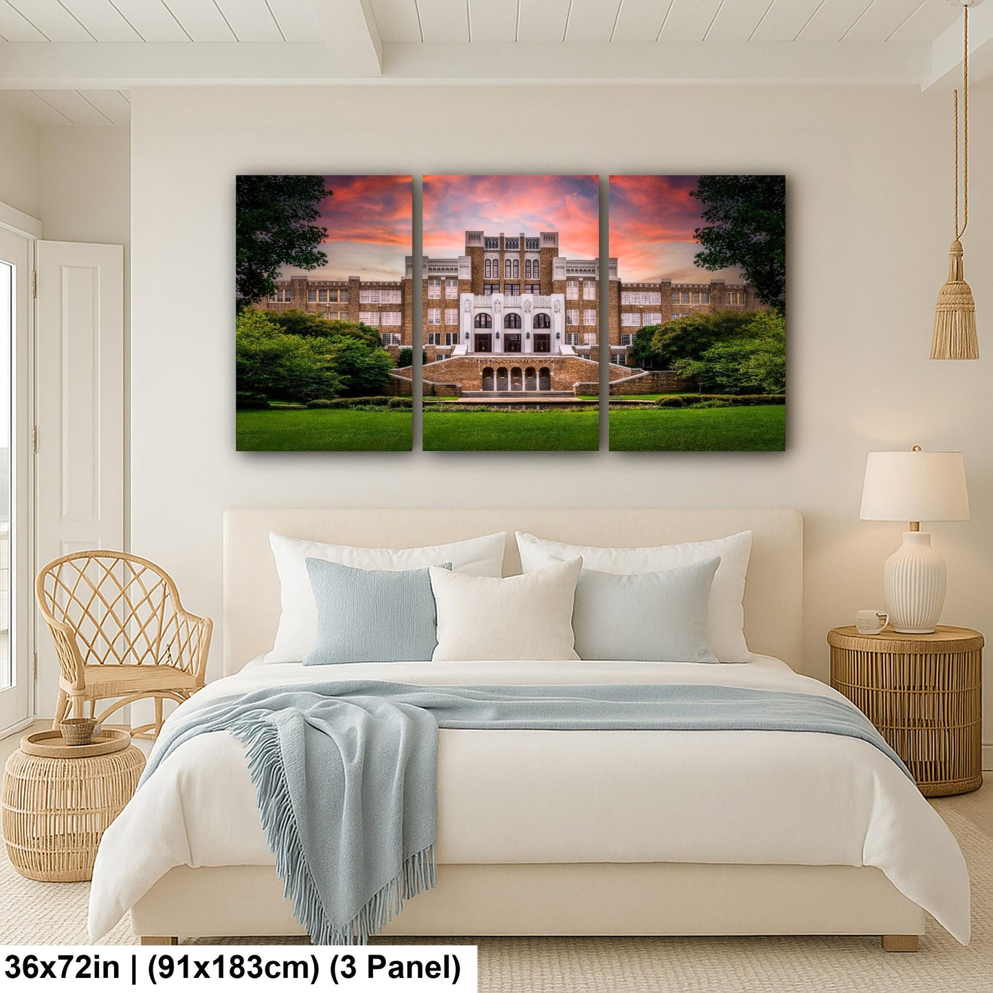 Little Rock Central High School at Sunset Arkansas Photography Print Historic Wall Art