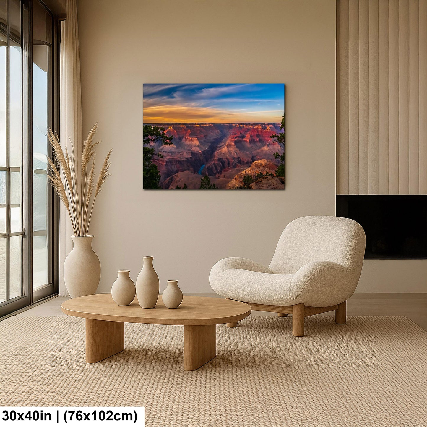 Grand Canyon Sunset Panorama – Colorado River Arizona Photography Wall Art