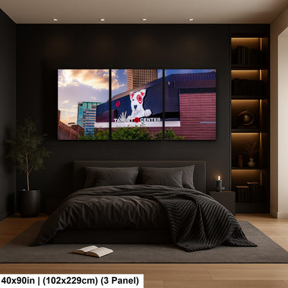 Target Center with Bullseye Dog Sign, Minneapolis Minnesota Arena Wall Art, Timberwolves Lynx Venue Photography Print