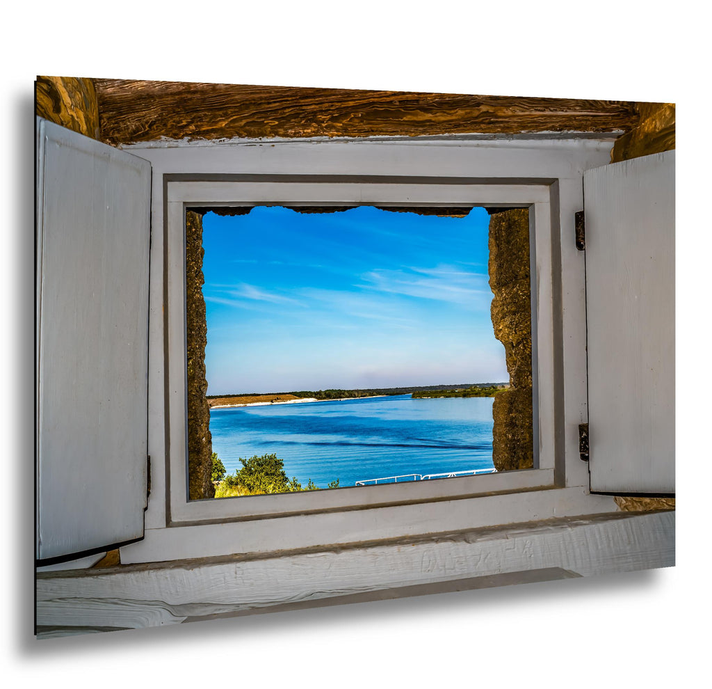Matanzas River Through Historic Window Photography Print, St. Augustine Florida, Coastal Wall Art Decor