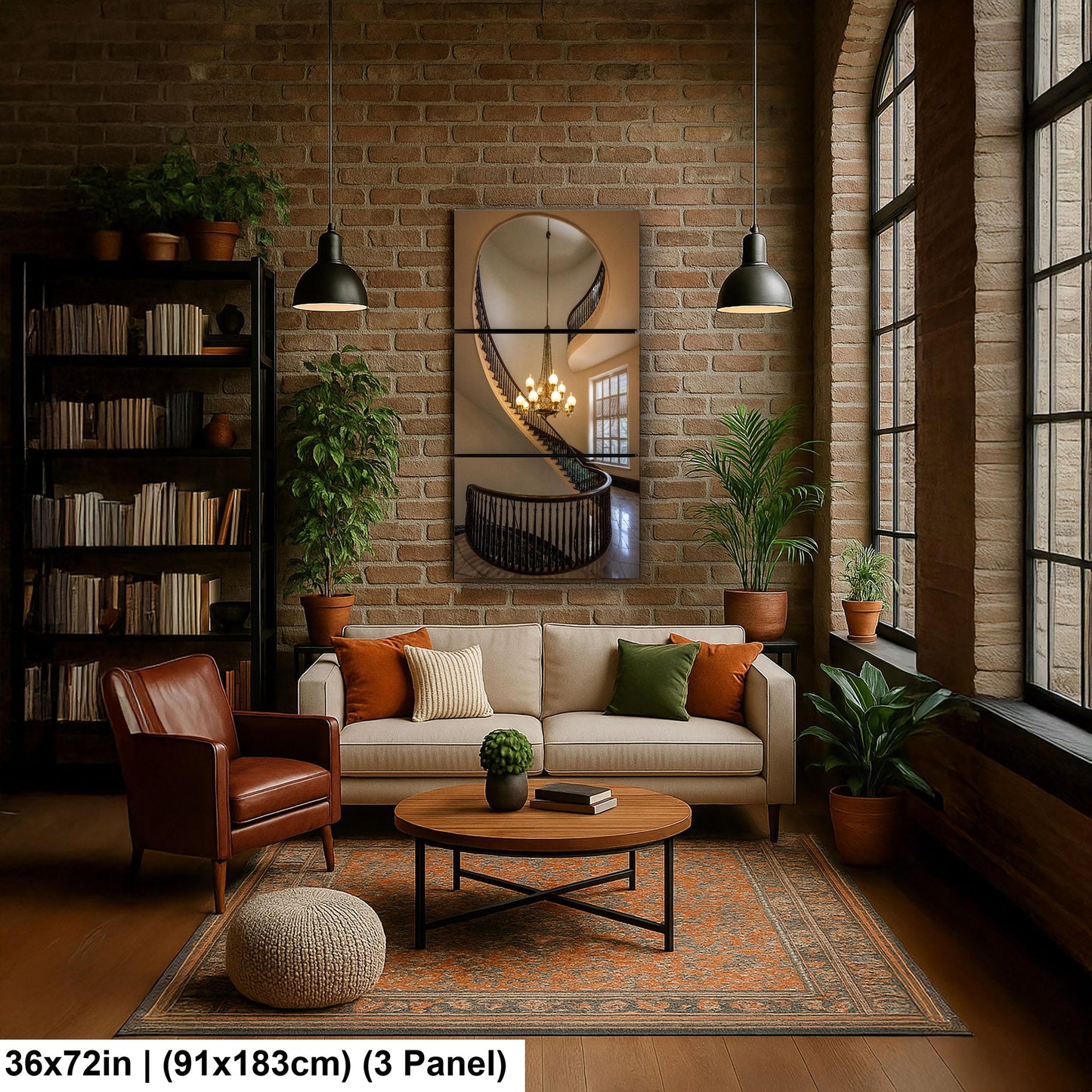 Spiral Staircase and Chandelier, Alabama State Capitol Wall Art