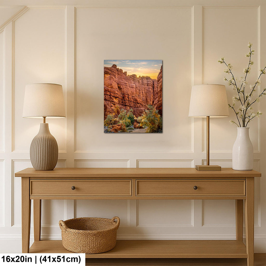 Towering Cliffs: Ladder Canyon Mecca Hills California Desert Photo Wall Art